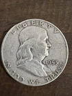 1953-D Ben Franklin 90% Silver Half Dollar Coin Denver Mint Circulated