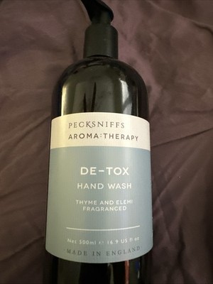 Pecksniffs Aromatherapy De-Tox Hand Wash Thyme & Elemi 500ml/ 16.9oz England NEW