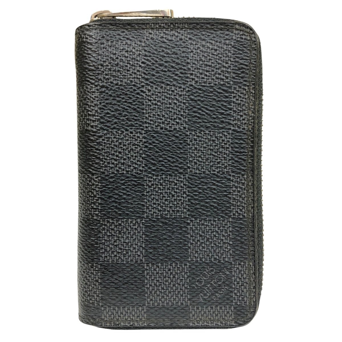 LOUIS VUITTON 財布 Auth Louis Vuitton Zippy Coin Purse Coin Case Damier Graphite
