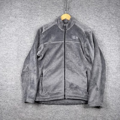 Mountain Hardwear Monkey Man Jacket Mens Medium M Grey Fleece Full Zip Polartec