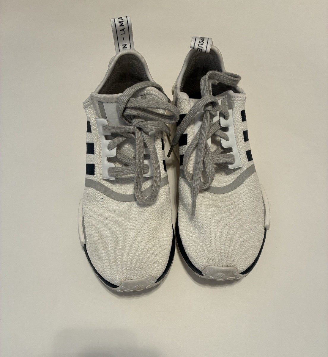 adidas gazelle silver green womens Shop White Mens adidas NMD R1 Lace Up Sneakers – Shoebacca main image 0