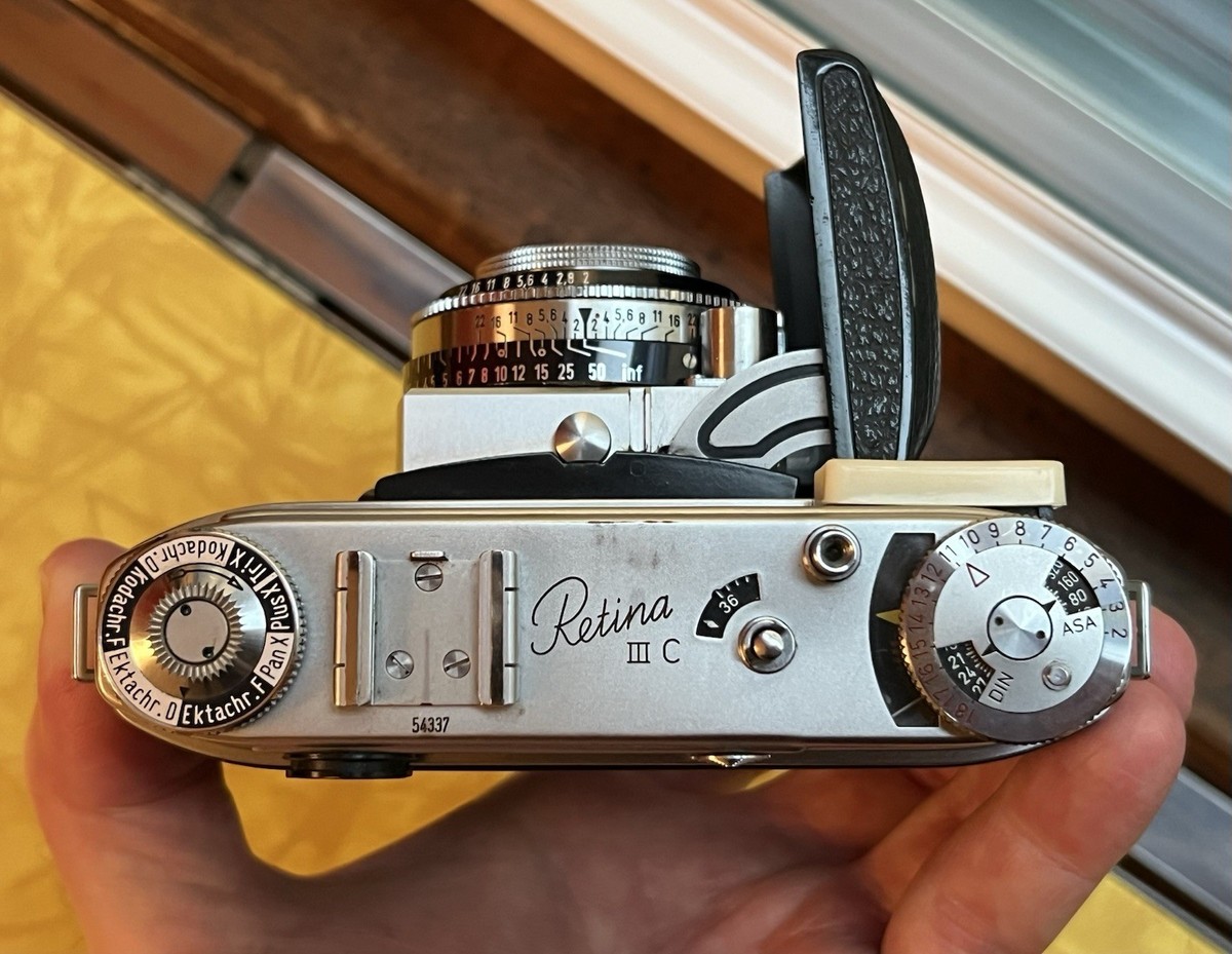 Kodak Retina IIIC big C 35mm Film Camera with Xenon C 50mm f2 Lens