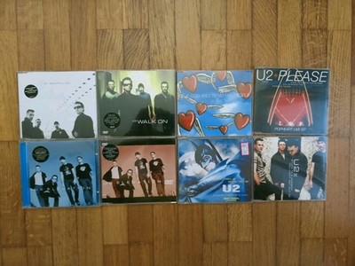 U2 8xCD Single Lot - Beautiful Day, Walk on, Elevation, Please, etc