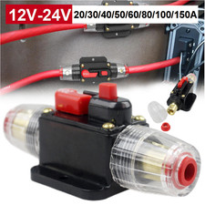 20-150AMP Circuit Breaker Dual Battery IP67 12V-24V Fuse Manual Reset Waterproof