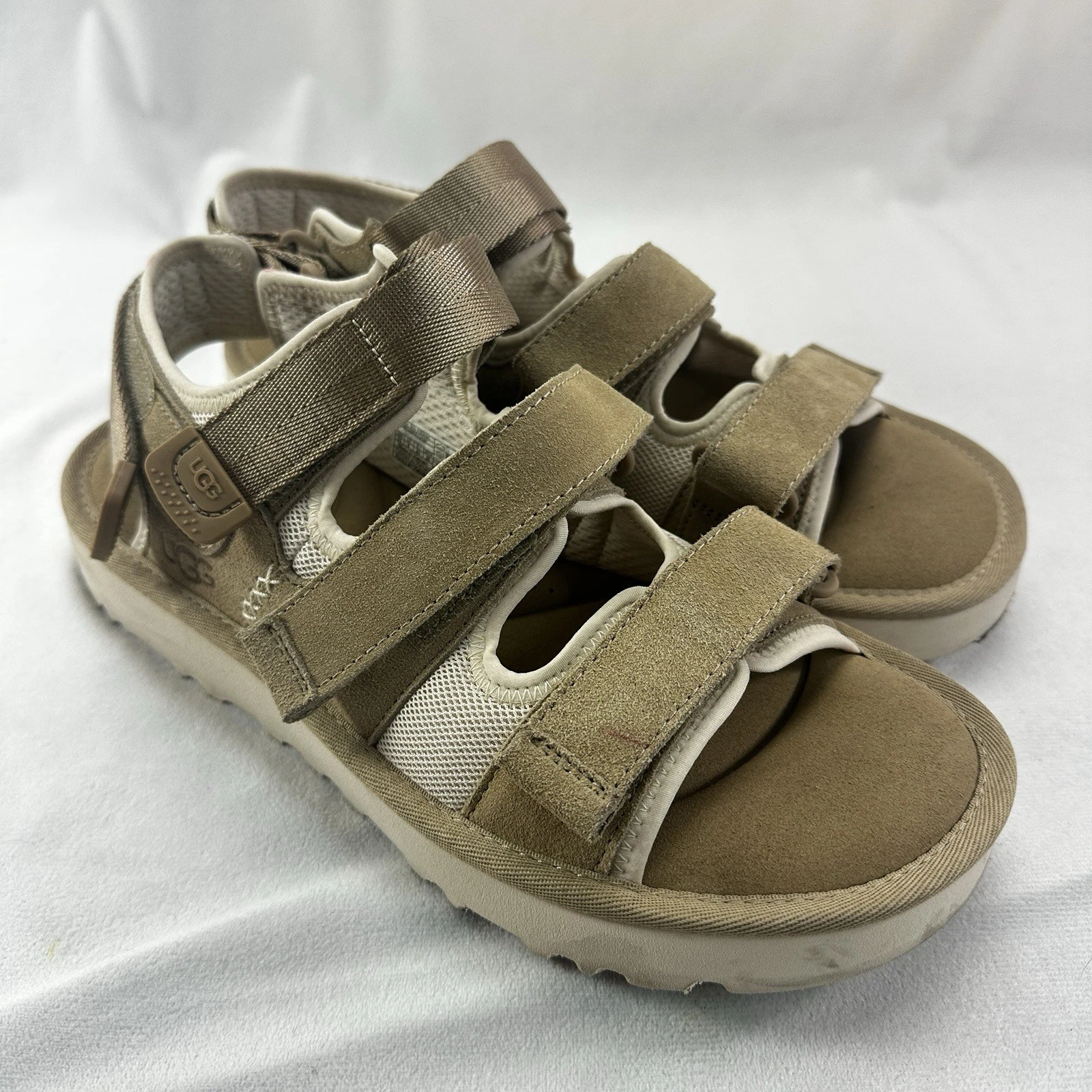 UGG Sandali Sportivi Uomo Goldenco Multistrap Scamosciato 10 Schiuma Beige Spiaggia Estate