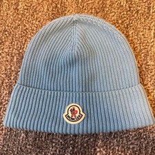 Cappello in maglia MONCLER BERRETTO TRICOT blu chiaro