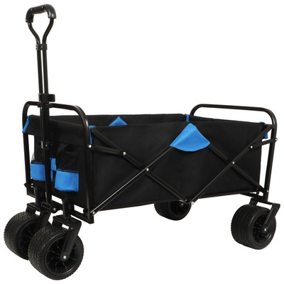 #ad 400lbs Heavy Duty Utility Foldable Wagon Cart For Camping Beach Shopping $81.07