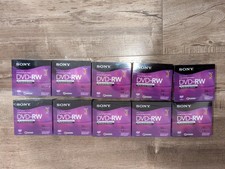 Lot of 10 Sony Handycam DVD-RW 3-Pack Mini Discs 30min 1.4GB Scratch Resistant