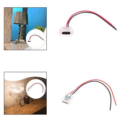 Typ C Buchse Chassis 2 Pin Draht Hohe Leistung Ersatzteile Ersetzt