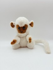 Dakin White Monkey Plush Toy Stuffed Chimp Cute Hug Long Tail 1974 - 8"