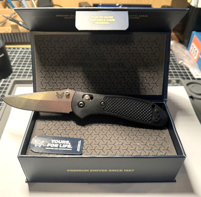 Benchmade Griptilian Knife S30V Drop Point Black Polymer 551-S30V NEW