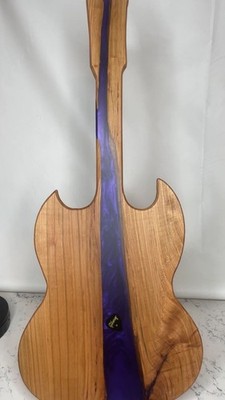 Guitar - Erie Board (Gibson SG Charcuterie Board w/ Purple Epoxy)