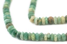 Green Nephrite Jade Saucer Beads 6mm Afghanistan Gemstone 14-16 Inch Strand