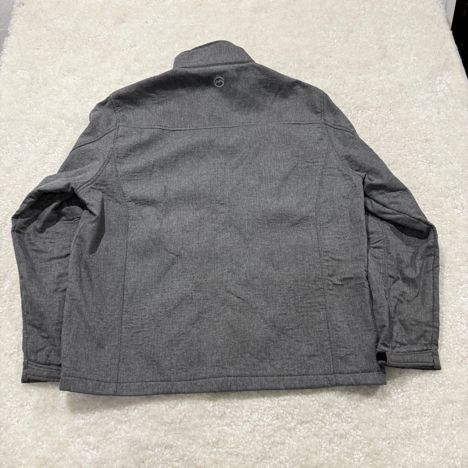 Magellan Outdoors Jacket Mens XL Gray Softshell Fleece Lined Full Zip Hiking image 8