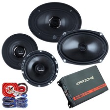 4 Memphis MS60V MS69MV Speakers WARZON 600W 4 Channel Car Amplifier kit