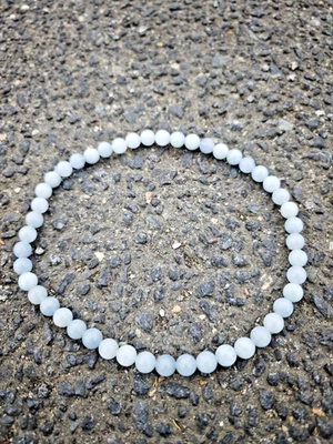Natürl. - Aquamarin Hals - Kette mit Wunsch Anzahl von Perlen 8 mm und Länge 💚 - Bild 1 von 4
