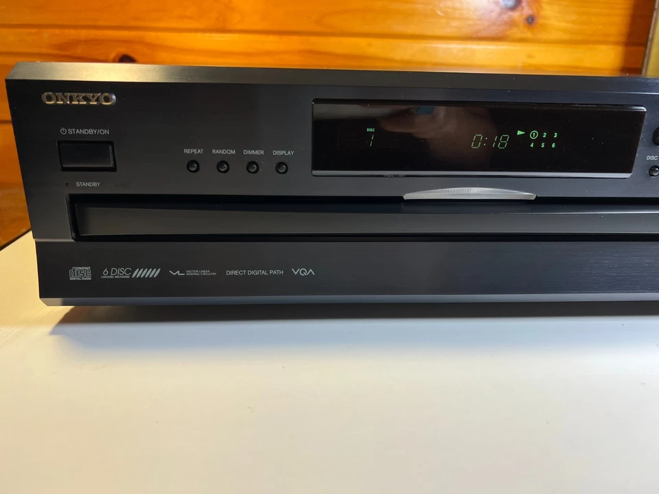 Onkyo DX-C390 Six 6 Disc CD Changer Digital Optical TosLink Coax Out Audiophile - Image 2 of 4