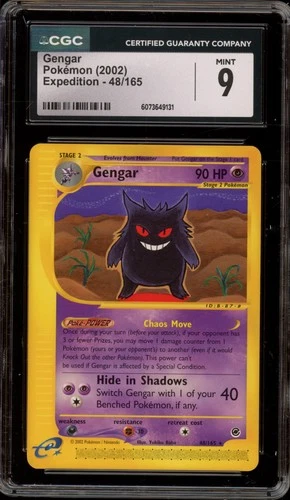 Pokemon Gengar Expedition NON Holo Rare #48 CGC 9 Mint