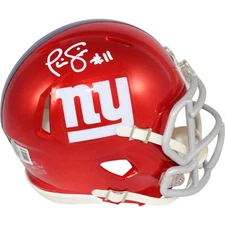 Phil Simms Autographed New York Giants Flash Mini Helmet Beckett Witness 50811