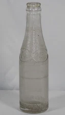 RARE Vintage Dr. Pepper Bottling Company D.P.B.C.  Embossed Glass Soda Bottle