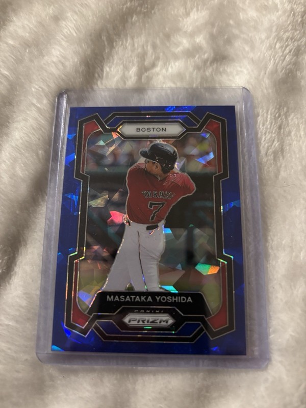 2024 Panini Prizm Masataka Yoshida #221 Blue Ice Prizm