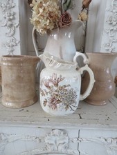 FABULOUS Old Vintage Stained Crazed White Iro...