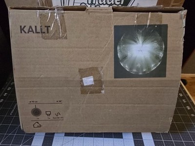 Ikea Kallt Fibre Optic Hanging Ball Sphere Light Lamp 70cm RARE Plug Not Include