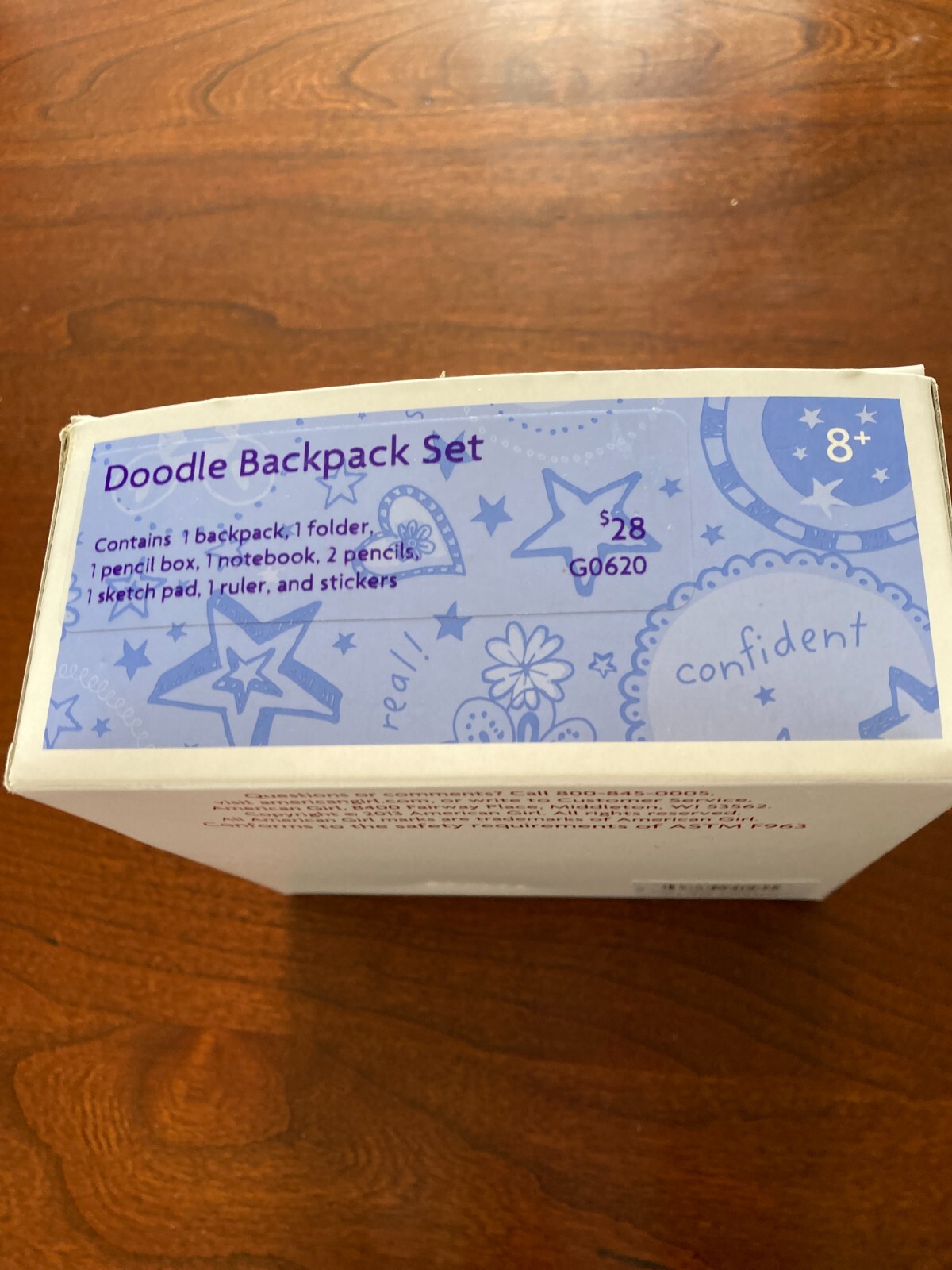 MY AMERICAN GIRL DOODLE BACKPACK SET W/ORIGINAL BOX Just 4 U VERY NICE