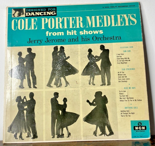 Cole Porter Medleys from Hit Shows Jerry Jerome MGM Records Vinyl LP
