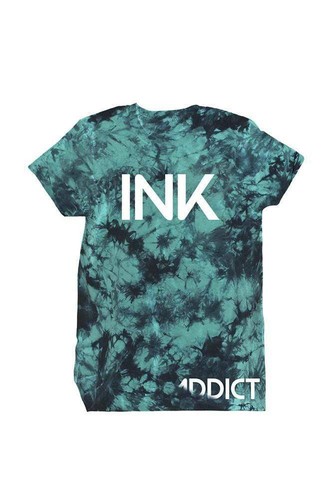 BRAND NEW InkAddict INK Tee Shirt TEAL TIE DYE SMALL-3XLARGE TATTOO ...