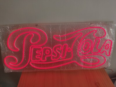 PEPSI Plaque Sign Light Neon Pepsi Coca Cola New