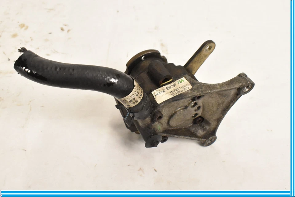 97-02 Jaguar XK8 XKR X100 Power Steering Pump Assembly w/ Hose MJA8111BH OEM - Image 4 of 4