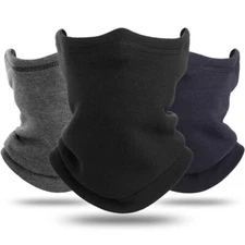 Winter Thermal Fleece Neck Gaiter Warmer Tube Windproof Face Mask for Men Women