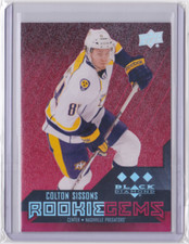 2014-15 UD BLACK DIAMOND ROOKIE GEMS RUBY /150 COLTON SISSONS #184 PREDATORS