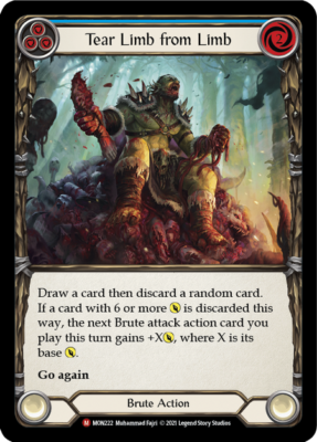 Tear Limb from Limb MON222 Majestic Card Monarch 1st Ed FaB Flesh