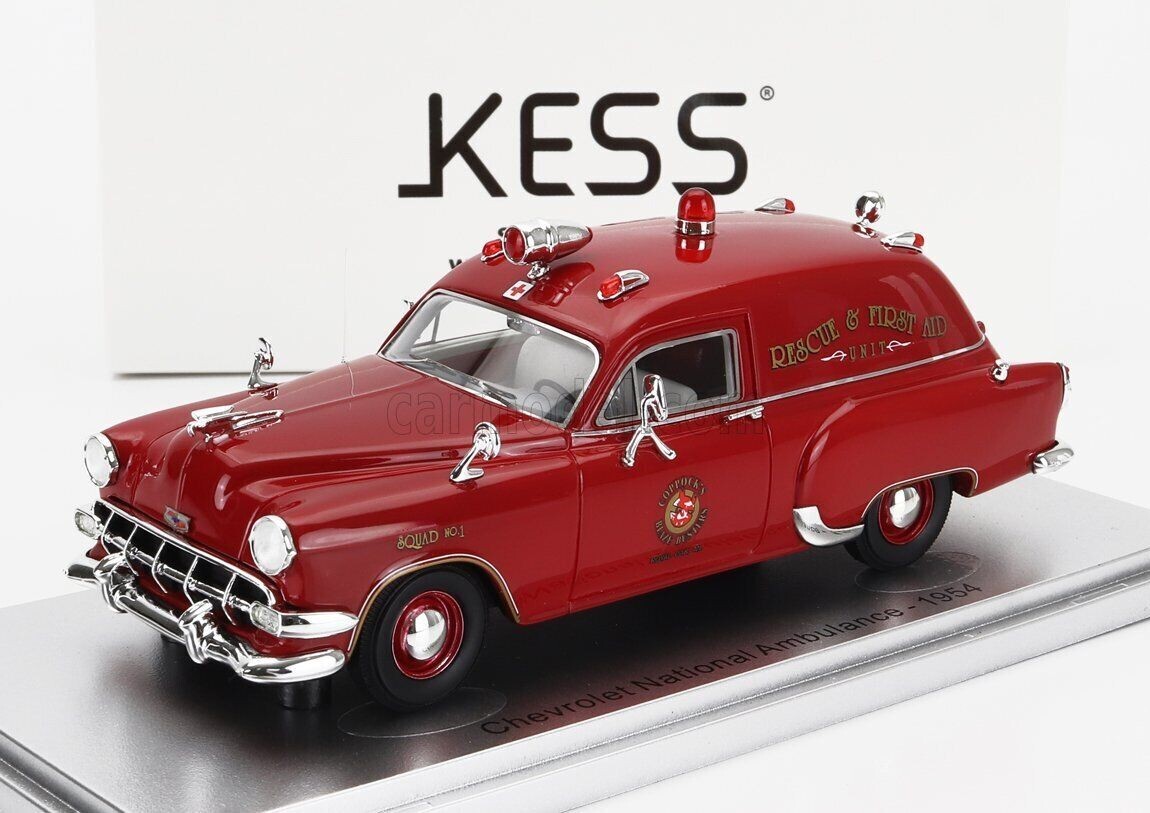 Ambulance Chevrolet 1927 Royal Oak Kess 1/43 miniature de collection en résine
