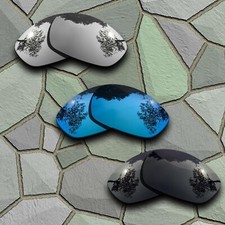 Blue Chrome Grey Black Polarized Lenses Replacement For-Arnette Stance AN4020