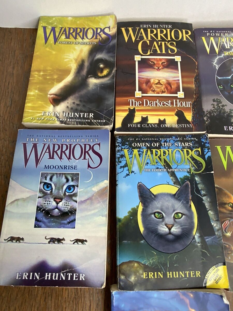 Erin Hunter Warriors Book Lot Original Series Set 7 Books of Warriors Cats  Novel