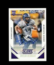 2015 Score Football #371 TAYLOR HEINICKE/Rookie Card Auto Scorecard Washington