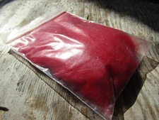 Irish Fly Supplies Red Hares Dubbing with Pearl Flash Faux seals fur.