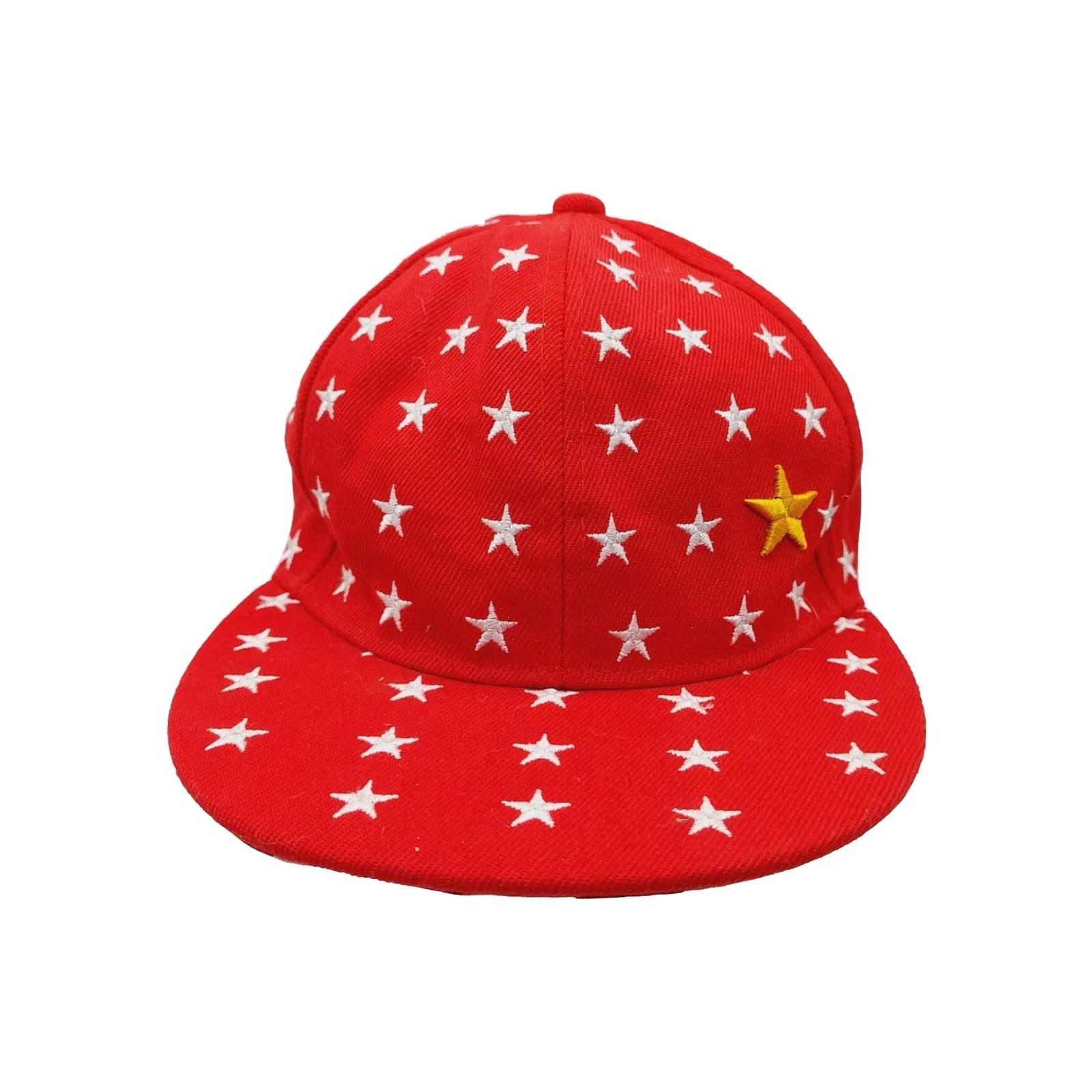 Kafeimali Red White Stars Snapback Cap