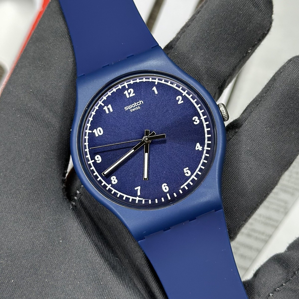 NEW✓ Swatch MONO BLUE Number Dial 41mm Men display picture 2