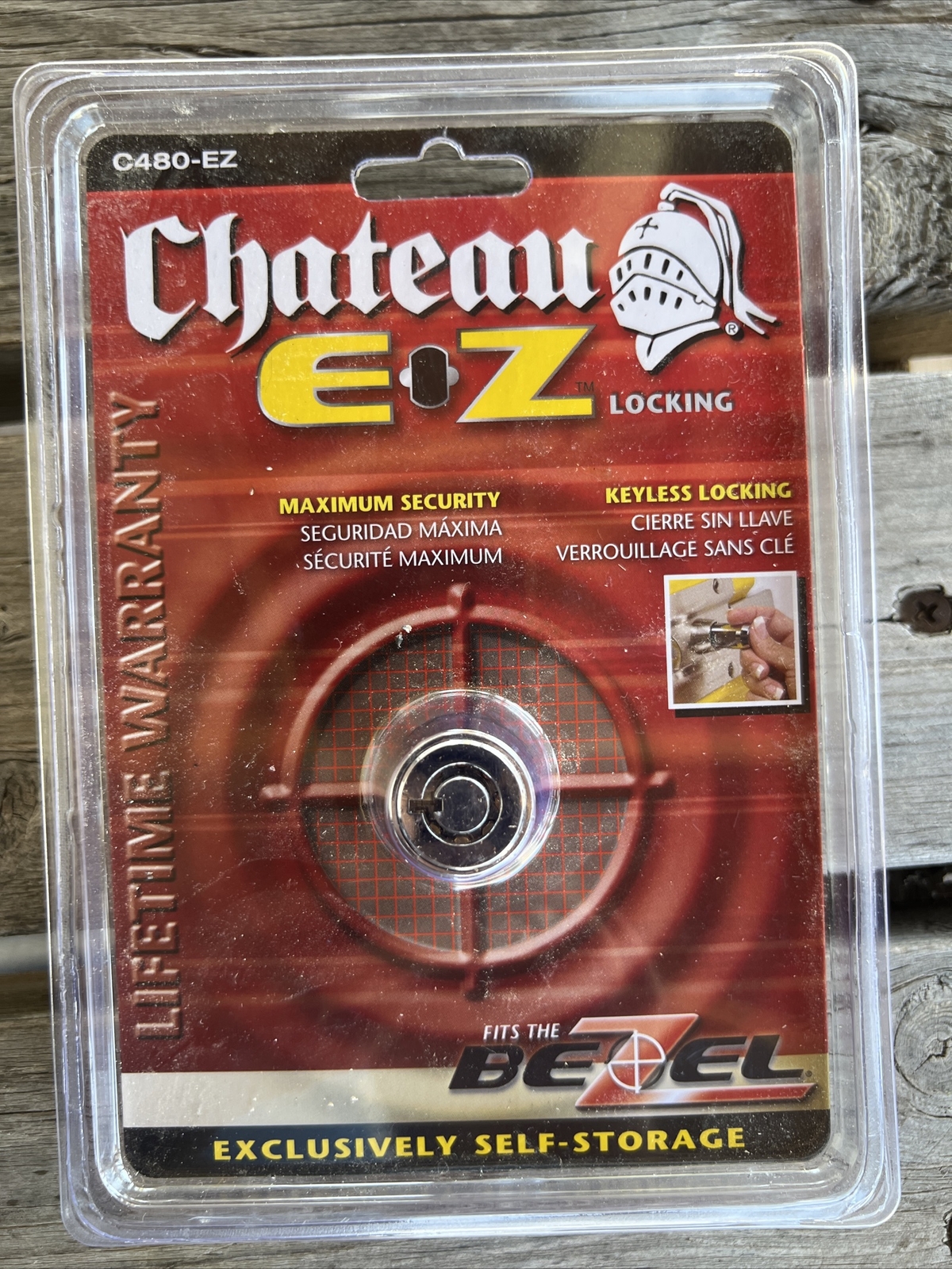 3 Chateau C480 EZ Cylinder Locks With Keys Mini Storage Lock for sale