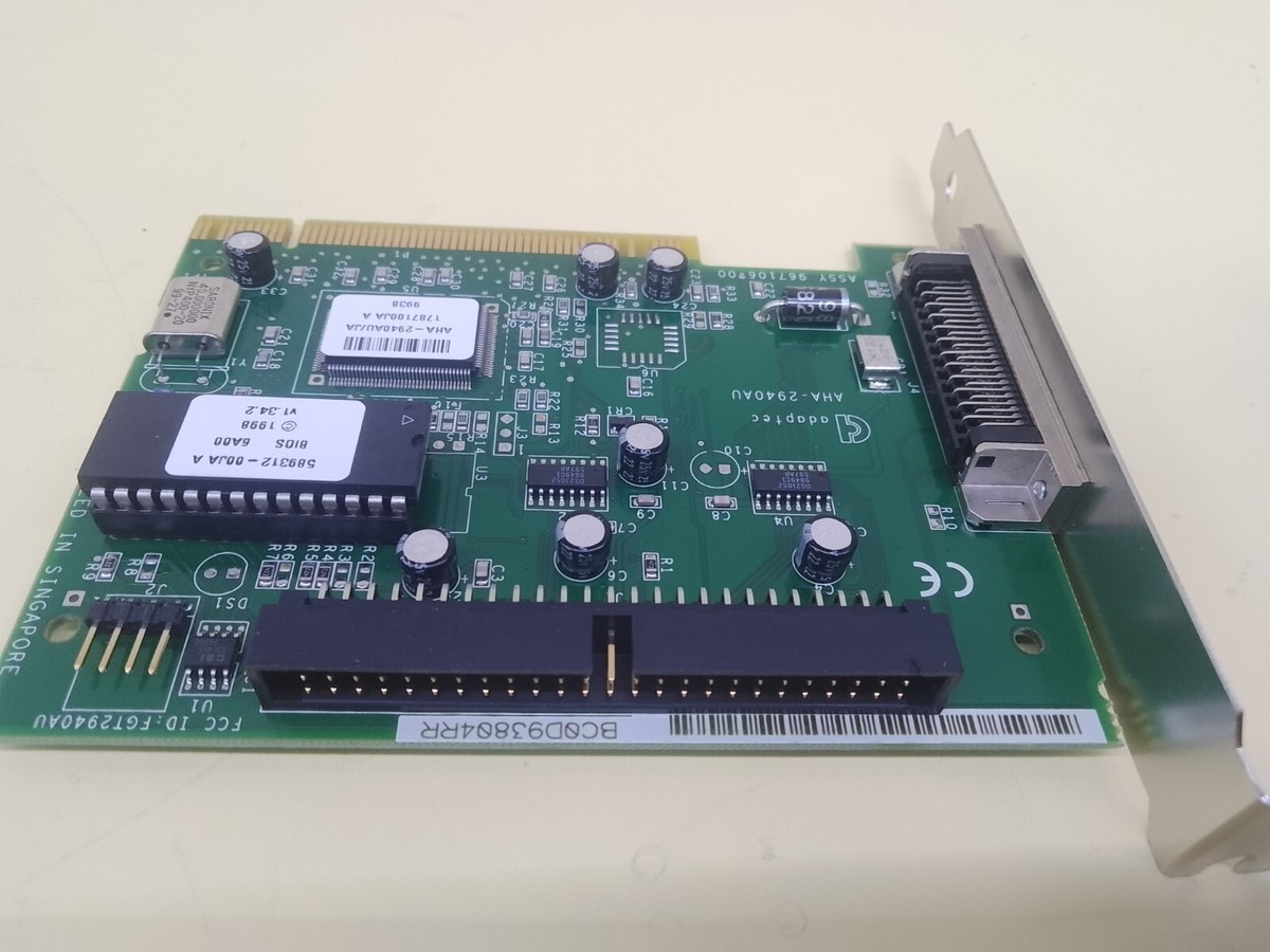 Adaptec AHA-2940AU/JA 1783500JA Rev A PCI SCSI Controller Card 