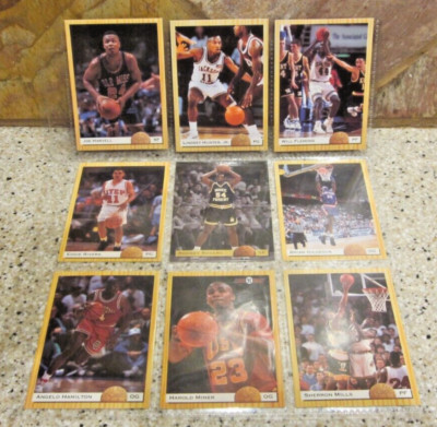 1993 Classic Draft Picks Basketball  Collector's Sheet 9 Cards 1-6