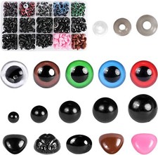 560Pcs Safety Eyes and Noses with Washers Colorful Plastic Doll Eyes Plush Toys