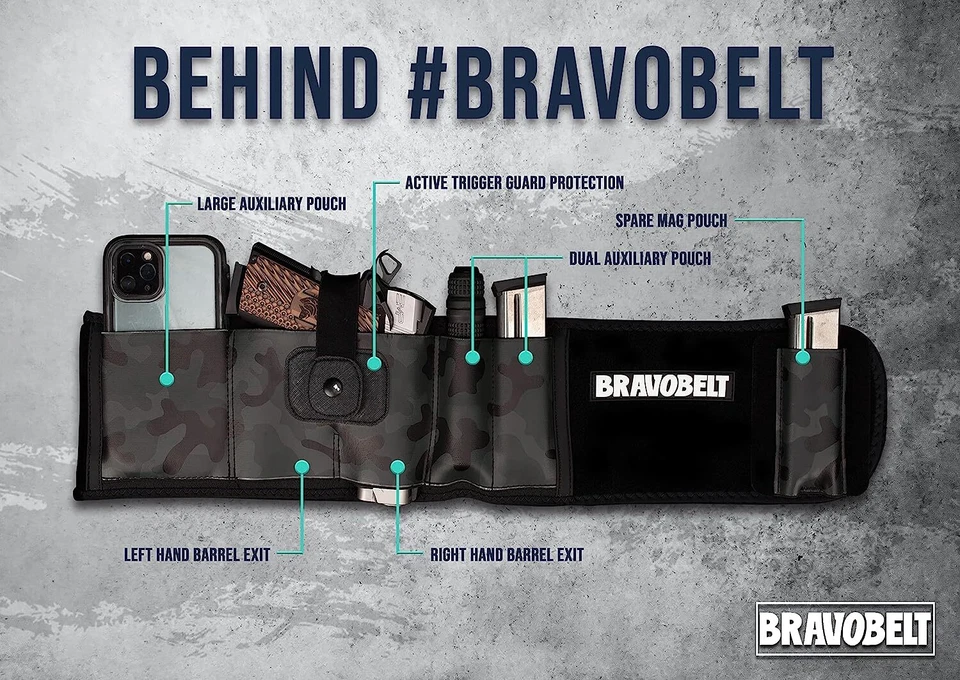 BRAVOBELT Belly Band Holster for Concealed Carry - for Men & Women - Camo - Image 2 of 4
