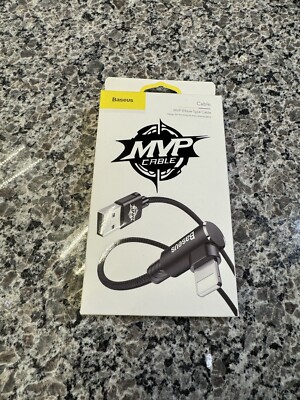 Baseus Lightning MVP Elbow Type Apple Cable USB 2A 1m Black CALMVP-01
