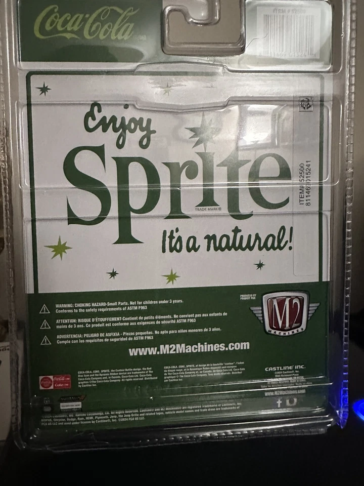 CHASE M2 MACHINES 2024 COCA-COLA SPRITE 1969 DODGE CHARGER DAYTONA - Image 3 of 3