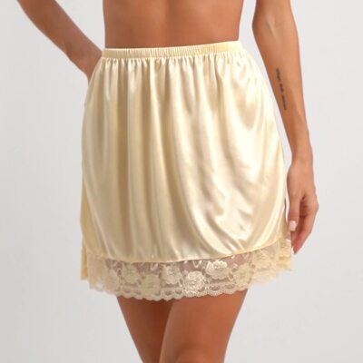 silk half slips for under dresses Half Slip Lace Long Underskirt Women's Satin Half Slip Half Slips for Under  Dresses Slip